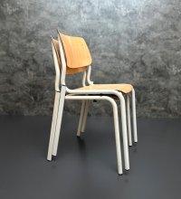5x Stapelstühle Pagholz Vintage Retro Küchenstühle - Bild 8
