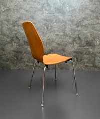Vintage Stuhl Dänemark Teak/Nussbaum Chromgestell 70er - Bild 6