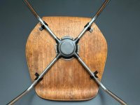 Vintage Stuhl Dänemark Teak/Nussbaum Chromgestell 70er - Bild 14