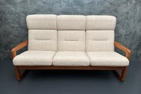 Dänisches 3er Sofa Teak Holstebro 1970er Vintage - Bild 4