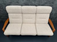 Dänisches 3er Sofa Teak Holstebro 1970er Vintage - Bild 5