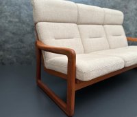 Dänisches 3er Sofa Teak Holstebro 1970er Vintage - Bild 7