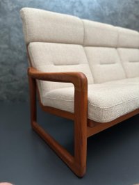 Dänisches 3er Sofa Teak Holstebro 1970er Vintage - Bild 8