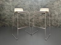 Stapelbare Barhocker Braun Kunstleder 6 Stk. Gastro - Bild 2