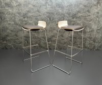Stapelbare Barhocker Braun Kunstleder 6 Stk. Gastro - Bild 4
