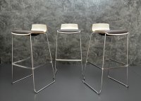 Stapelbare Barhocker Braun Kunstleder 6 Stk. Gastro - Bild 5