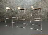 Stapelbare Barhocker Braun Kunstleder 6 Stk. Gastro - Bild 8