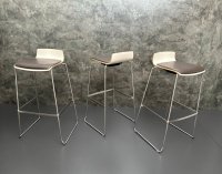 Stapelbare Barhocker Braun Kunstleder 6 Stk. Gastro - Bild 9