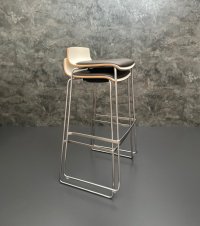 Stapelbare Barhocker Braun Kunstleder 6 Stk. Gastro - Bild 12