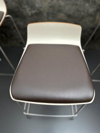 Stapelbare Barhocker Braun Kunstleder 6 Stk. Gastro - Bild 15