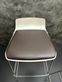 Stapelbare Barhocker Braun Kunstleder 6 Stk. Gastro - Bild 17