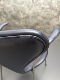 Fritz Hansen Serie 7 3207 Leder Armlehnstuhl Arne Jacobsen - Bild 18
