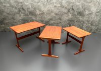 Kai Kristiansen Satztische 3er Set Teak Vildbjerg 60er - Bild 11