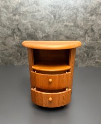 Vintage Teak Nachttisch Silkeborg 70er 61x33x60 cm - Bild 7