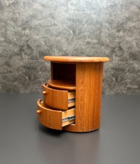 Vintage Teak Nachttisch Silkeborg 70er 61x33x60 cm - Bild 8