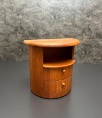 Vintage Teak Nachttisch Silkeborg 70er 61x33x60 cm - Bild 11