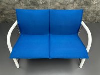 Thonet Zweisitzer Bank Wartebank Designklassiker Blau - Bild 5