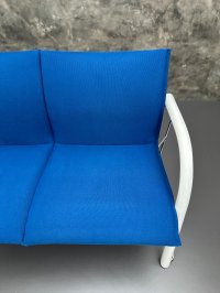 Thonet Zweisitzer Bank Wartebank Designklassiker Blau - Bild 7