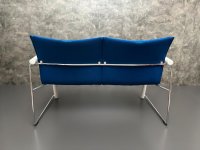 Thonet Zweisitzer Bank Wartebank Designklassiker Blau - Bild 10