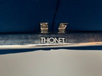 Thonet Zweisitzer Bank Wartebank Designklassiker Blau - Bild 12