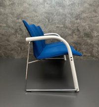 Thonet Zweisitzer Bank Wartebank Designklassiker Blau - Bild 13