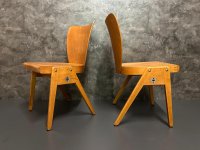 Stoelcker 320 Stapelstuhl Vintage 1950er Holz - Bild 4