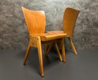 Stoelcker 320 Stapelstuhl Vintage 1950er Holz - Bild 7