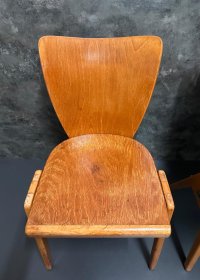 Stoelcker 320 Stapelstuhl Vintage 1950er Holz - Bild 8