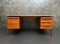 Arne Vodder Teak Schreibtisch Gasvig Møbler 150x75 cm - Bild 1