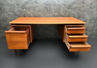 Arne Vodder Teak Schreibtisch Gasvig Møbler 150x75 cm - Bild 4