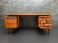 Arne Vodder Teak Schreibtisch Gasvig Møbler 150x75 cm - Bild 5