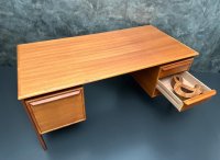 Arne Vodder Teak Schreibtisch Gasvig Møbler 150x75 cm - Bild 6