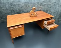 Arne Vodder Teak Schreibtisch Gasvig Møbler 150x75 cm - Bild 7