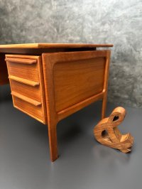 Arne Vodder Teak Schreibtisch Gasvig Møbler 150x75 cm - Bild 11