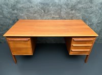Arne Vodder Teak Schreibtisch Gasvig Møbler 150x75 cm - Bild 15