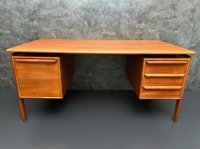 Arne Vodder Teak Schreibtisch Gasvig Møbler 150x75 cm - Bild 16