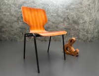 Vintage Stapelstühle Holz Stahlrohr 60er/70er ca. 10 Stk. - Bild 1