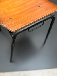 Vintage Stapelstühle Holz Stahlrohr 60er/70er ca. 10 Stk. - Bild 12
