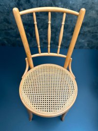 Sitzgruppe Thonet-Stil: 2 Stühle + runder Tisch Vintage - Bild 9