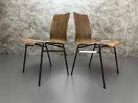 10 Vintage Stapelstühle Wilde+Spieth Holz/Stahl Gastro - Bild 2