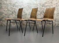 10 Vintage Stapelstühle Wilde+Spieth Holz/Stahl Gastro - Bild 5