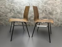 10 Vintage Stapelstühle Wilde+Spieth Holz/Stahl Gastro - Bild 6