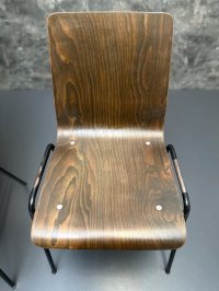 10 Vintage Stapelstühle Wilde+Spieth Holz/Stahl Gastro - Bild 12