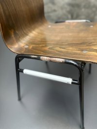 10 Vintage Stapelstühle Wilde+Spieth Holz/Stahl Gastro - Bild 14