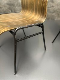10 Vintage Stapelstühle Wilde+Spieth Holz/Stahl Gastro - Bild 16