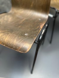 10 Vintage Stapelstühle Wilde+Spieth Holz/Stahl Gastro - Bild 19