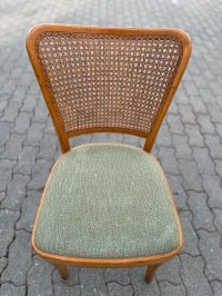 Vintage Holzstuhl Wiener Geflecht Mid Century 50er 60er - Bild 8