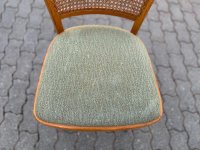 Vintage Holzstuhl Wiener Geflecht Mid Century 50er 60er - Bild 9