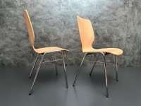 6 Stapelstühle Holz Chromgestell Gastro-Qualität - Bild 5