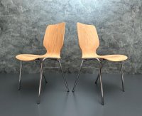 6 Stapelstühle Holz Chromgestell Gastro-Qualität - Bild 6